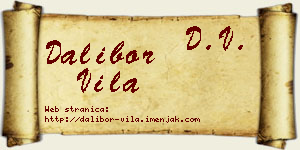 Dalibor Vila vizit kartica